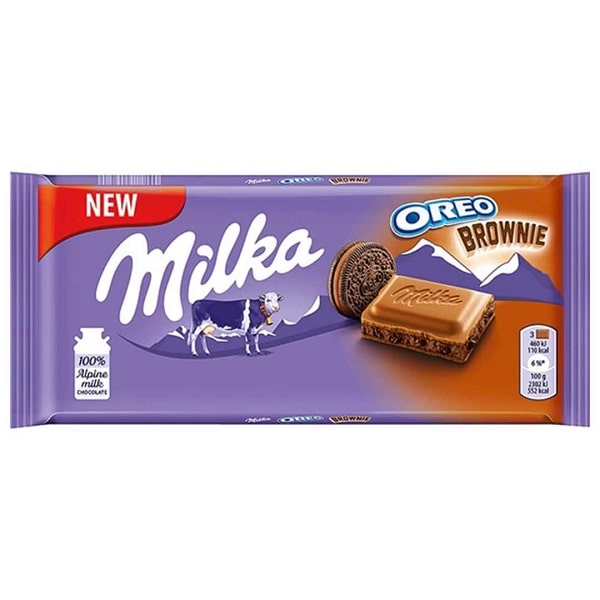 شکلات اورئو براونی میلکا Milka Oreo Brownie 100g