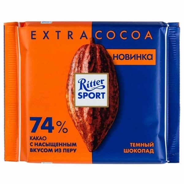 شکلات تلخ 74% ریتر اسپرت Ritter Sport 100g