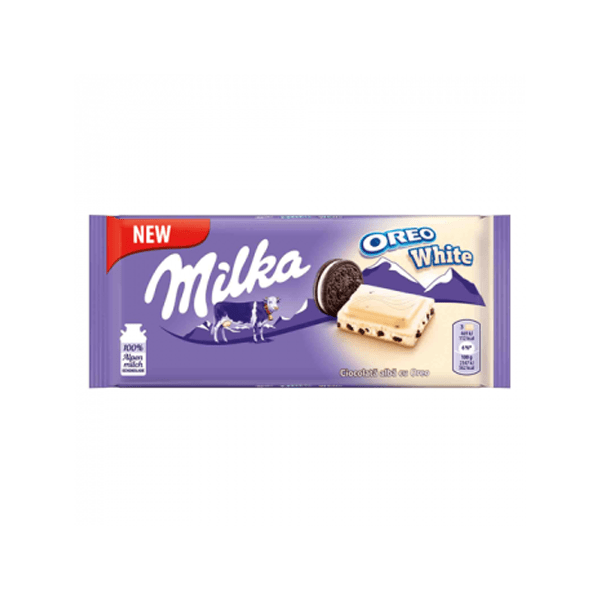 شکلات سفید اورئو میلکا Milka Oreo white chocolate 100g
