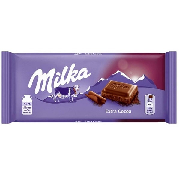 شکلات اکسترا کاکائویی میلکا Milka Extra Cocoa 100g